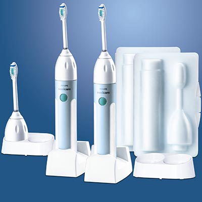 Philips Philips Sonicare Elite Limited Edition Toothbrush Kit (2 Handles, 3 Brush Heads and 2 Charger Packs)