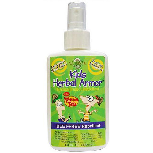 Phineas & Ferb Kids Herbal Armor Natural Insect Repellent Spray, 4 oz, All Terrain