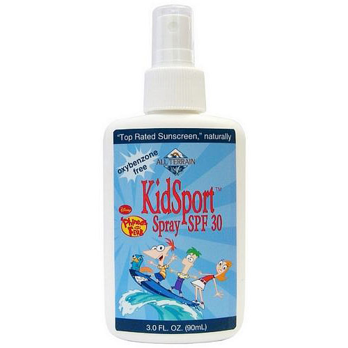 All Terrain Phineas & Ferb KidSport SPF 30 Sunscreen Spray, 3 oz, All Terrain