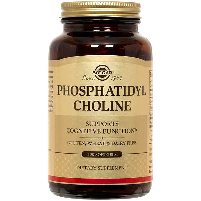Phosphatidyl Choline, 100 Softgels, Solgar