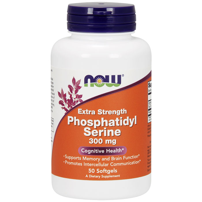Phosphatidyl Serine 300 mg, PS Extra Strength, 50 Softgels, NOW Foods