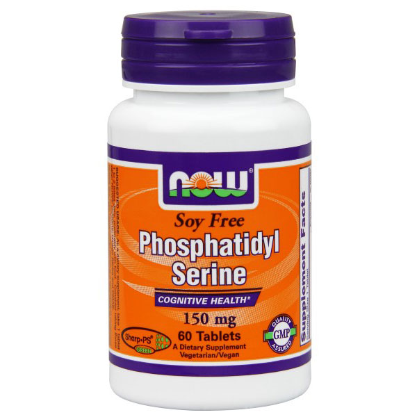 Phosphatidyl Serine 150 mg, Soy Free, 60 Tablets, NOW Foods