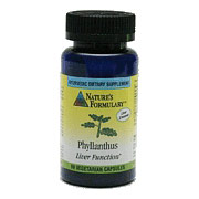 Nature's Formulary Phyllanthus, 60 Veggie Caps, Nature's Formulary