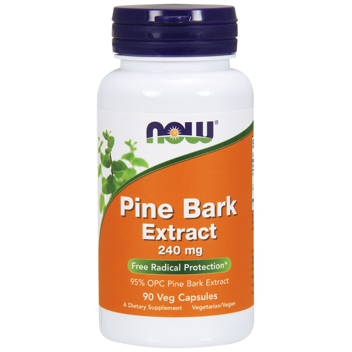 Pine Bark Extract 240 mg, 90 Veg Capsules, NOW Foods