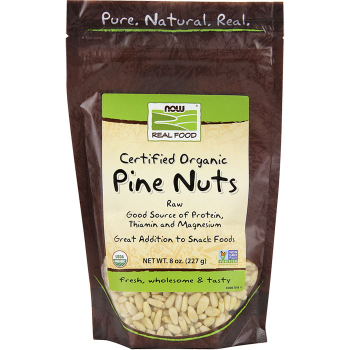 Raw Pine Nuts, Organic, 8 oz, NOW Foods