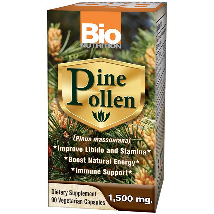 Pine Pollen, 90 Vegetarian Capsules, Bio Nutrition Inc.