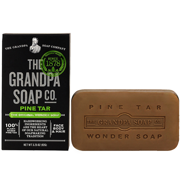 Pine Tar Soap Medium Size, 3.25 oz, Grandpas Brands