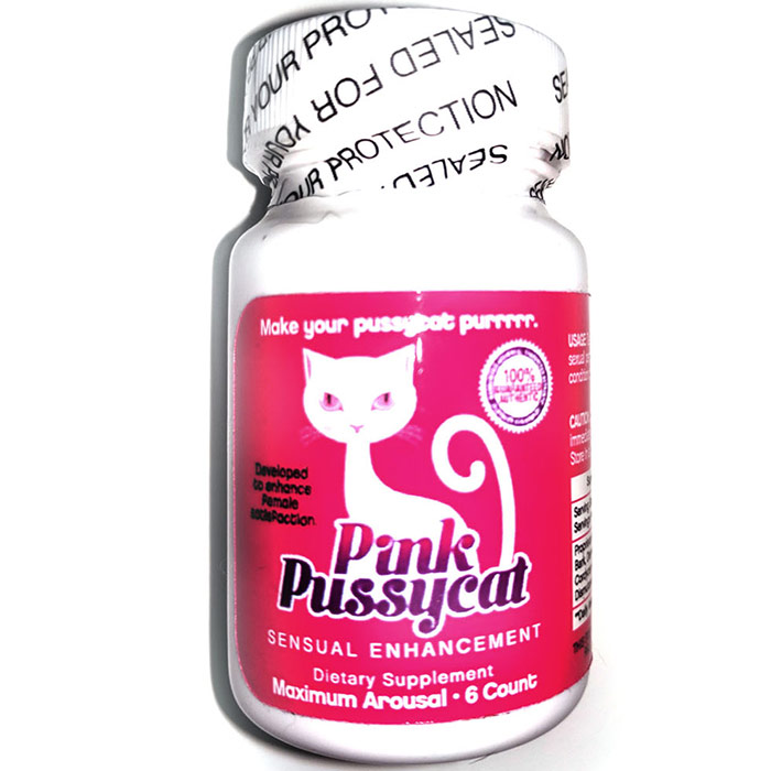 Pink Pussycat, Sensual Enhancement Pills for Women, 6 Capsules