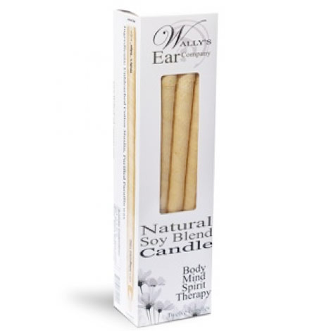 Plain Soy Blend Hollow Ear Candles, 12 pk, Wallys Natural Products