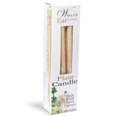 Plain Paraffin Hollow Ear Candles, 12 pk, Wallys Natural Products