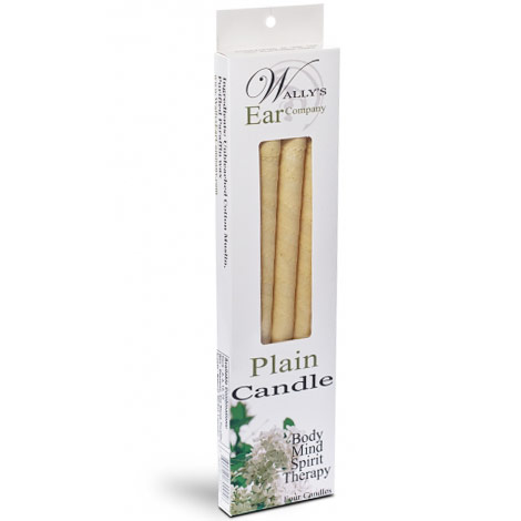 Plain Paraffin Hollow Ear Candles, 4 pk, Wallys Natural Products