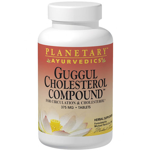 Planetary Herbals Planetary Ayurvedics Guggul Cholesterol Compound, 180 Tablets, Planetary Herbals