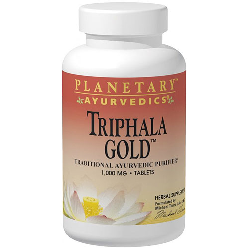 Planetary Ayurvedics Triphala Gold 1000 mg, 120 Tablets, Planetary Herbals