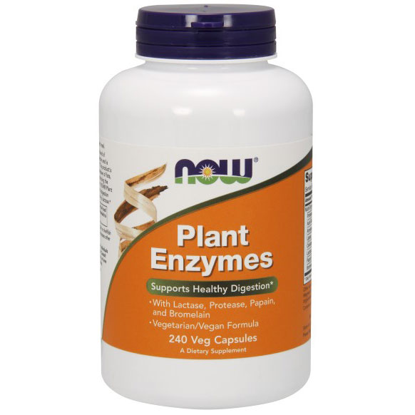 NOW Foods Plant Enzymes Vegetarian 240 Vcaps, NOW Foods