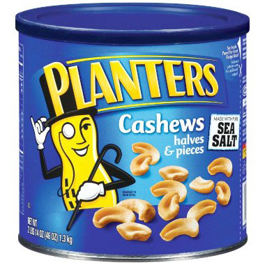 Planters Cashew Halves & Pieces, 46 oz (1.3 kg)