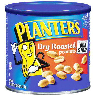 Kraft Foods Planters Dry Roasted Peanuts, 52 oz (1.47 kg)