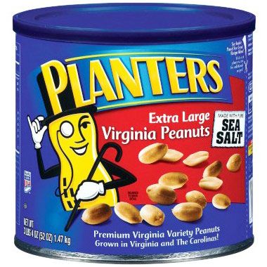 Kraft Foods Planters Extra Large Virginia Peanuts, 52 oz (1.47 kg)