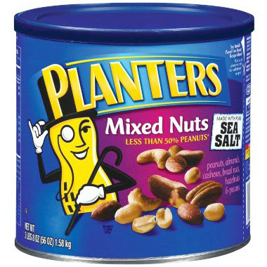 Planters Mixed Nuts with Sea Salt, 56 oz (1.58 kg)
