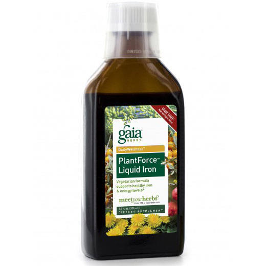 PlantForce Liquid Iron, Vegetarian Formula, 8.5 oz, Gaia Herbs