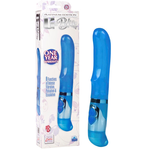 Platinum Edition G-Bliss Massager Vibrator, Blue, California Exotic Novelties