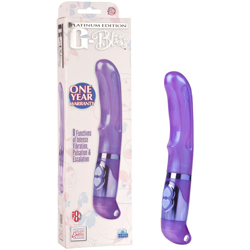 Platinum Edition G-Bliss Massager Vibrator, Purple, California Exotic Novelties