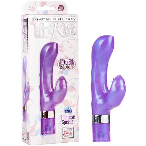 unknown Platinum Edition G-Kiss Rabbit Vibrator, Purple, California Exotic Novelties