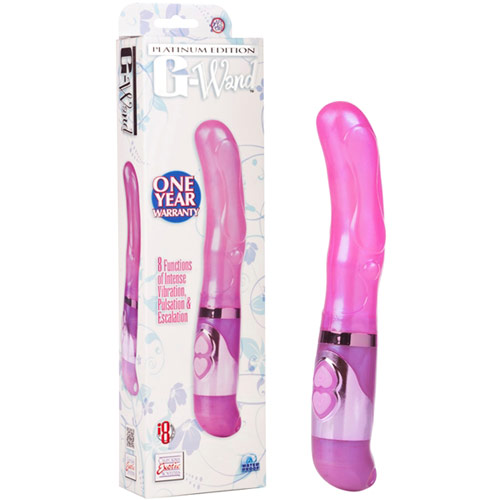 Platinum Edition G-Wand Massager Vibrator, Pink, California Exotic Novelties