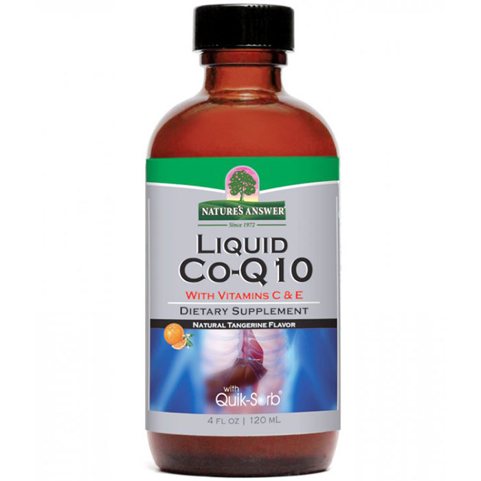 Liquid CoQ10 - Natural Tangerine Flavor, 4 oz, Natures Answer