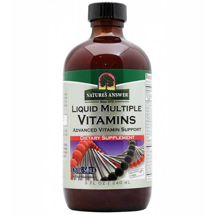 Liquid Multiple Vitamins - Natural Tangerine Flavor, 8 oz, Natures Answer