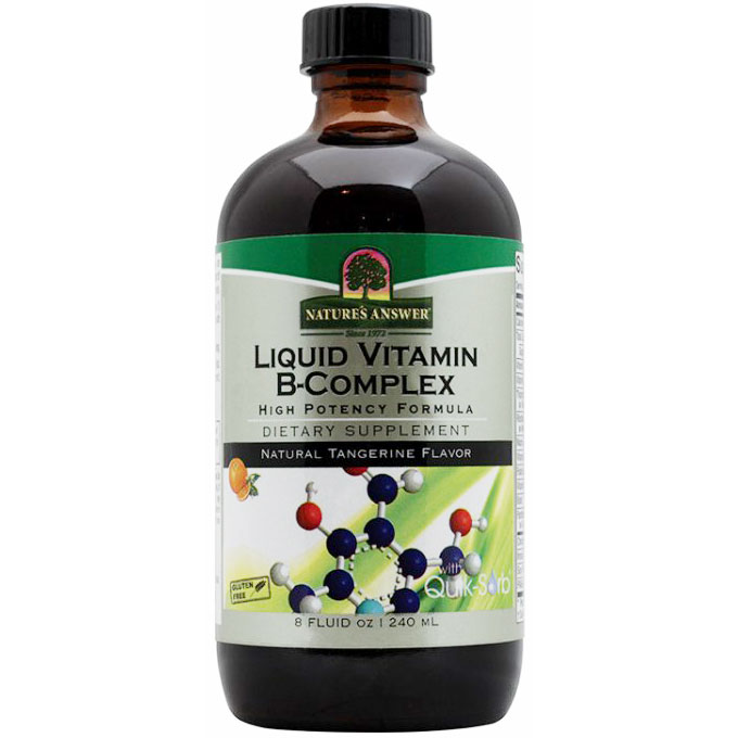 Liquid Vitamin-B Complex , High Potency Formula, 8 oz, Natures Answer