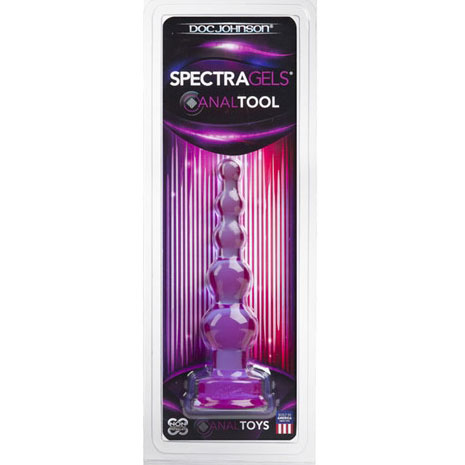 Spectra-Gels Anal Tool, Anal Probe, Purple, Doc Johnson
