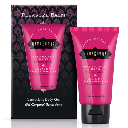 Kama Sutra Pleasure Balm Sensations Body Gel - Raspberry Kiss, 1.7 oz