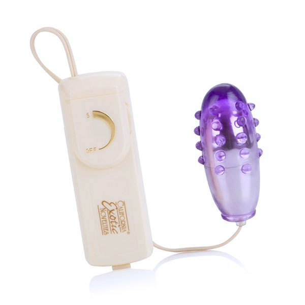 Pleasure Orb Vibrating Egg with Removable Sleeve - Purple, California Exotic Novelties