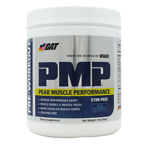 PMP Stim-Free, Peak Muscle Performance Stimulant-Free, 30 Servings, GAT Sport