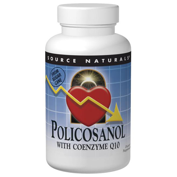 Policosanol 10mg with 15mg CoQ10 30 tabs from Source Naturals
