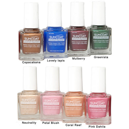 Polish & Peel Water-Based Nail Polish, Lovely Lapis, 0.27 oz, Suncoat Products, Inc.