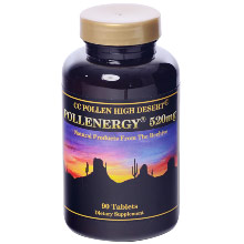 High Desert Pollenergy 1500 mg Chewable Bee Pollen, 60 Tablets, CC Pollen Company