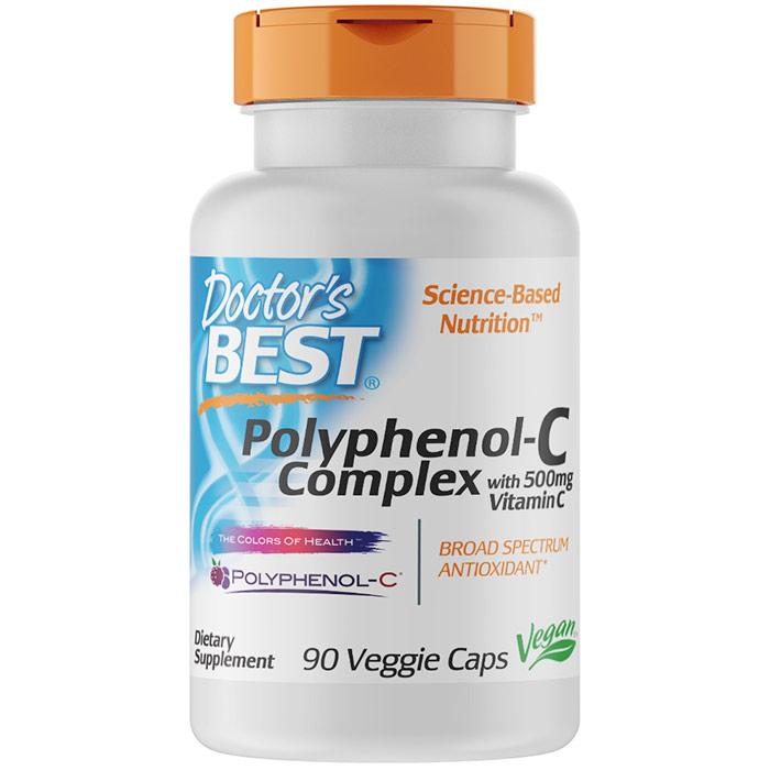 Polyphenol-C Complex with Vitamin C, 90 Veggie Capsules, Doctors Best