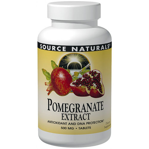 Pomegranate Extract 500mg, 120 Tablets, Source Naturals