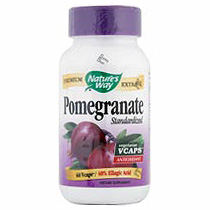 Pomegranate Extract Standardized 60 vegicaps from Natures Way