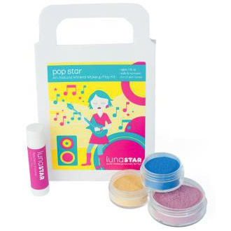 Luna Star Pop Star All Natural Mineral Makeup Play Kit for Kids, Luna Organics