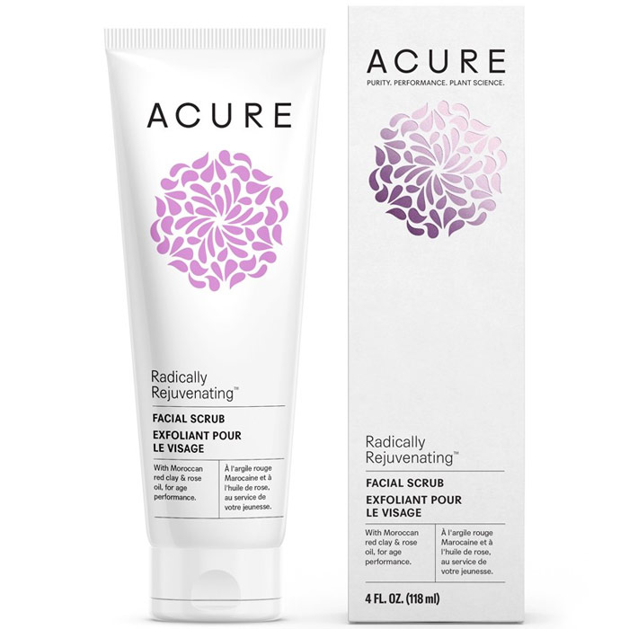 Acure Radically Rejuvenating Facial Scrub, 4 oz