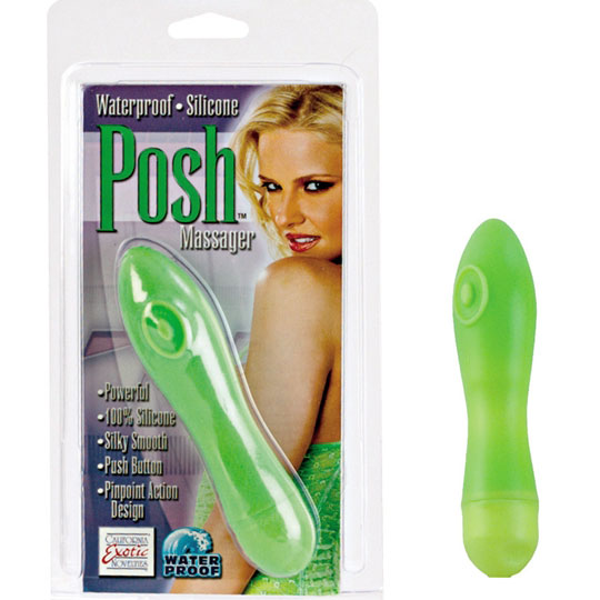 Posh Massager Waterproof Silicone - Green, California Exotic Novelties