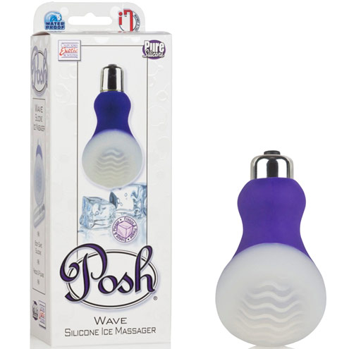 unknown Posh Silicone Ice Massager Vibrator Wave, Purple, California Exotic Novelties