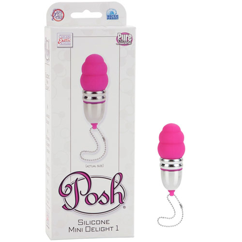 Posh Silicone Mini Delight 1, Wireless Vibrator, Pink, California Exotic Novelties