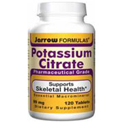 Jarrow Formulas Potassium Citrate, 120 Tablets, Jarrow Formulas