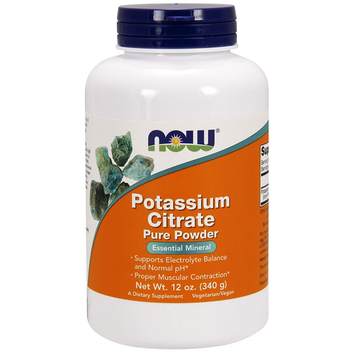 Potassium Citrate Powder Pure, 12 oz, NOW Foods