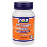 Potassium Iodide 30 mg, High Potency, 60 Tablets, NOW Foods