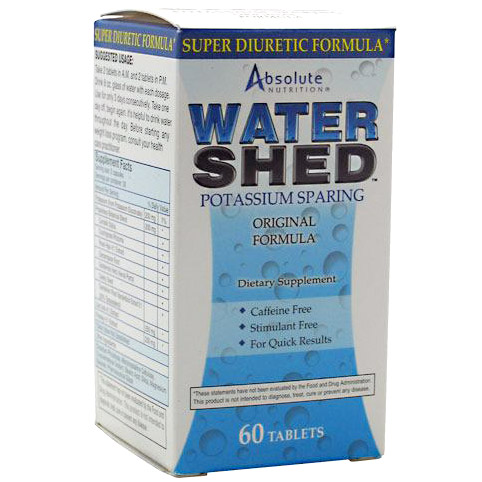 Absolute Nutrition Water Shed, Potassium Sparing, WaterShed, 60 Tablets