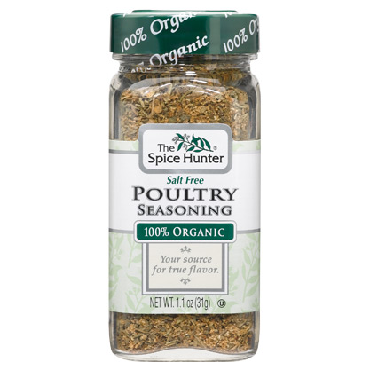 Poultry Seasoning, 100% Organic, 1.1 oz x 6 Bottles, Spice Hunter